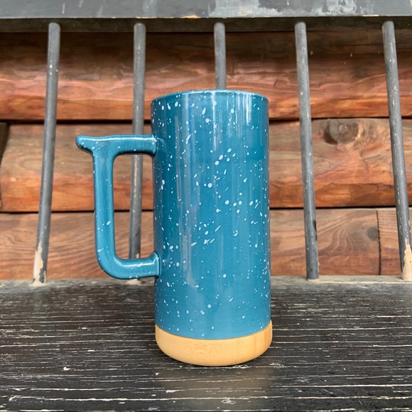 Ceramic and Wood travel mug